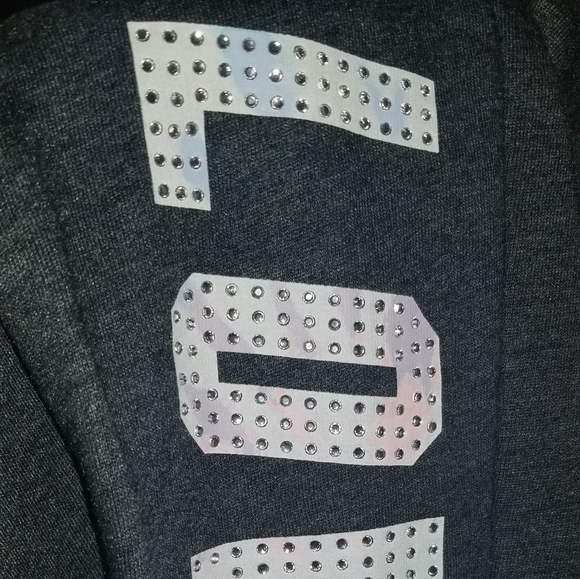 Victoria's Secret PINK Sequin Bling Rhinestone Crystal Skinny Jogger DrawcordNWT - Picture 4 of 16